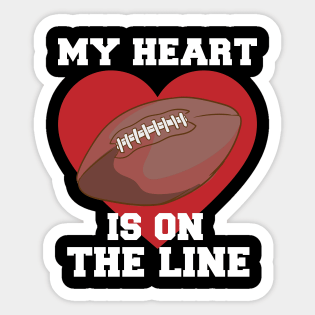 My Heart Is On The Line Sticker by maxcode